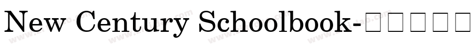 New Century Schoolbook字体转换